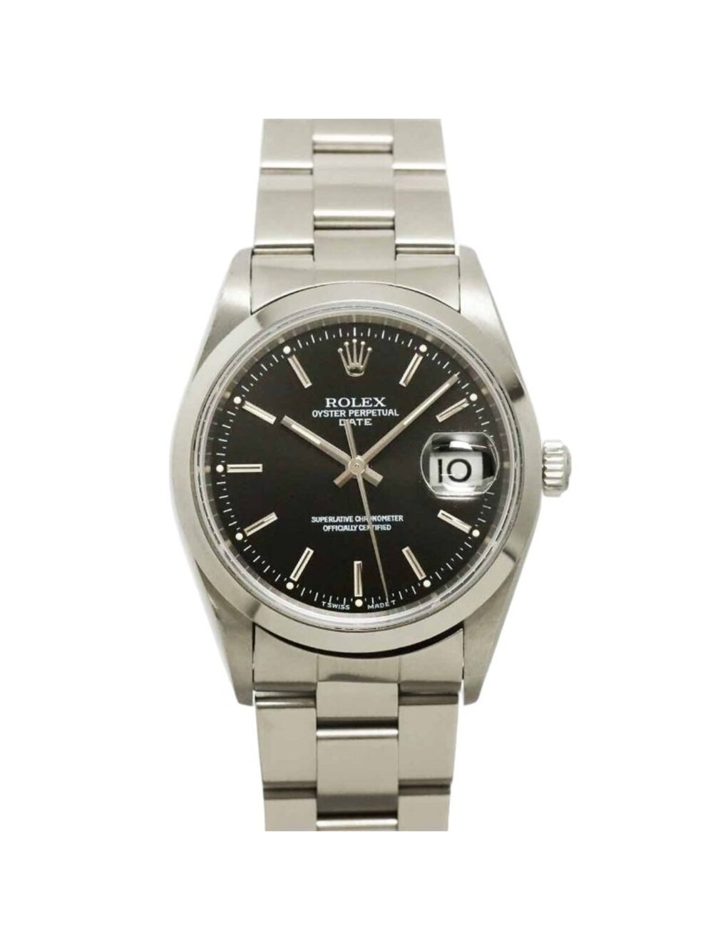 Rolex Oyster Perpetual Date Watch Black Automatic